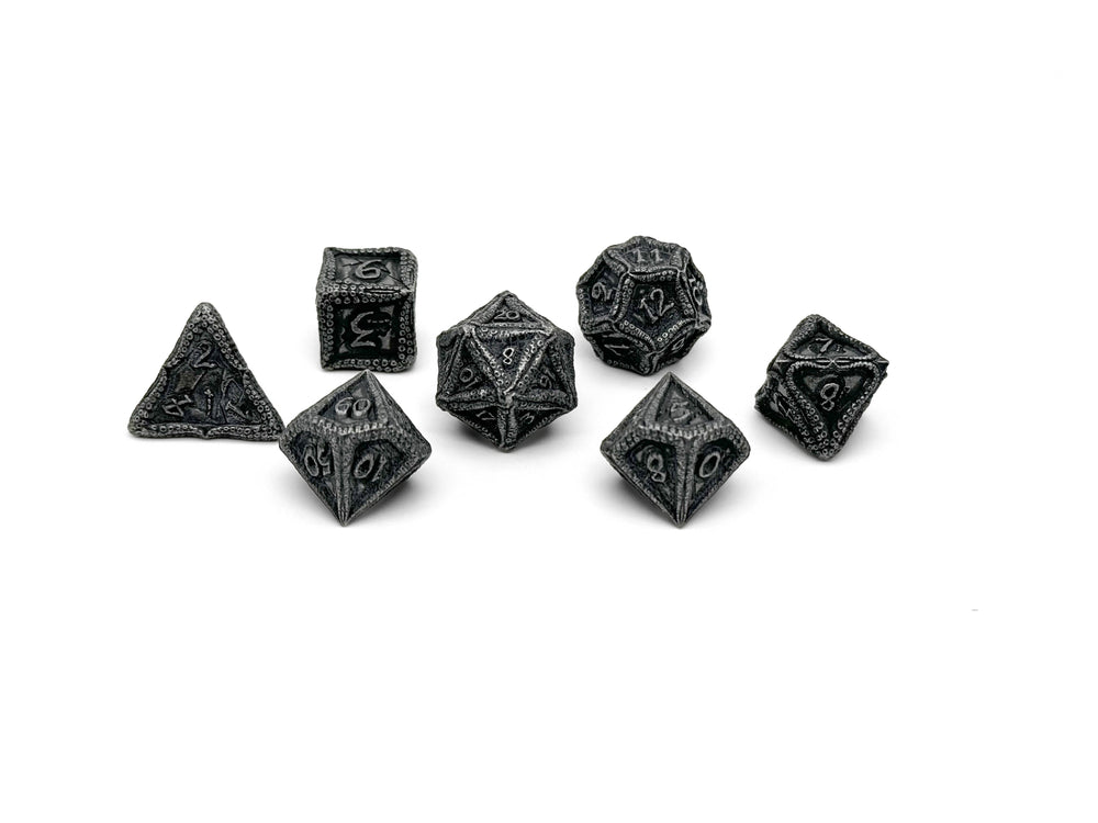 Pirate Dice - Shipwreck Treasures 7 Piece RPG set Alloy Metal Dice (ONLINE ORDER ONLY)