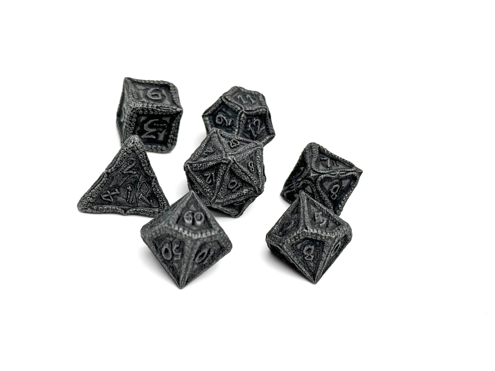 Pirate Dice - Shipwreck Treasures 7 Piece RPG set Alloy Metal Dice (ONLINE ORDER ONLY)