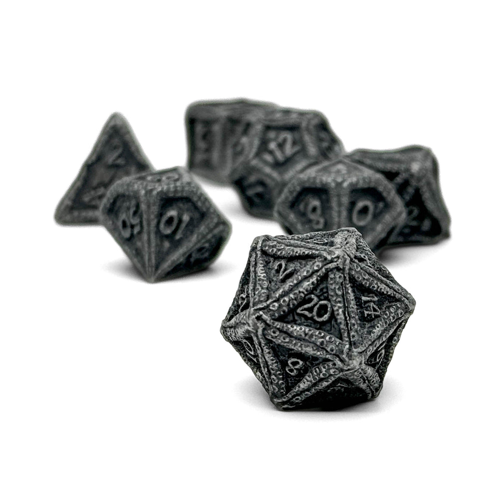 Pirate Dice - Shipwreck Treasures 7 Piece RPG set Alloy Metal Dice (ONLINE ORDER ONLY)