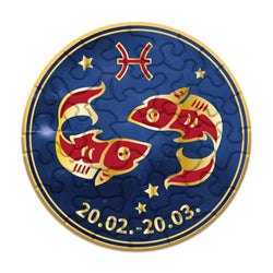 Pisces Zodiac 33 Piece Mini Matchbox Jigsaw Puzzle Curiosi (ONLINE ORDER ONLY)