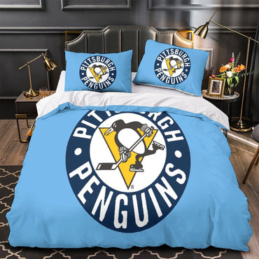Pittsburgh Penguins Bedding Set Quilt Duvet Cover Without Filler (Online Order Only)
