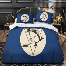Pittsburgh Penguins Bedding Set Quilt Duvet Cover Without Filler (Online Order Only)