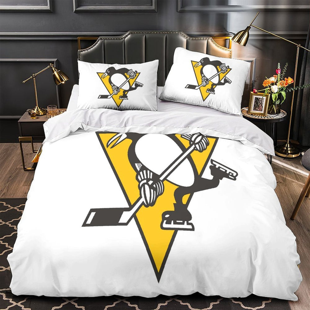 Pittsburgh Penguins Bedding Set Quilt Duvet Cover Without Filler (Online Order Only)