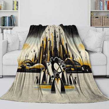 Pittsburgh Penguins Blanket Flannel Throw Kids Room Decoration (Online Order Only)