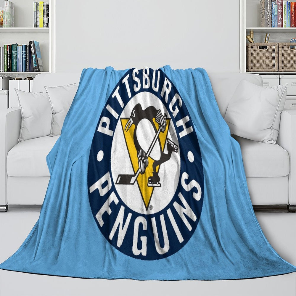 Pittsburgh Penguins Blanket Flannel Throw Kids Room Decoration (Online Order Only)