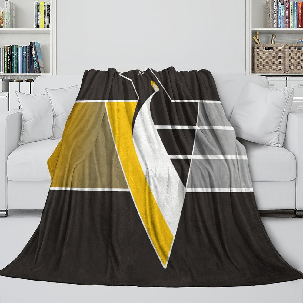 Pittsburgh Penguins Blanket Flannel Throw Kids Room Decoration (Online Order Only)
