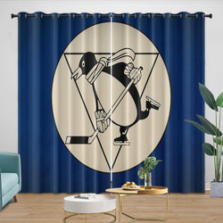 Pittsburgh Penguins Curtains Blackout Window Drapes Room Decoration (Online Order Only)