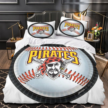 Pittsburgh Pirates Bedding Set Quilt Cover Without Filler (Online Order Only)