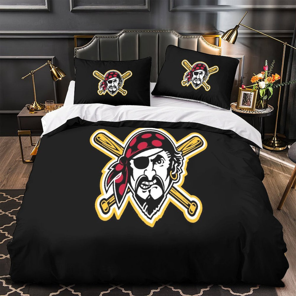 Pittsburgh Pirates Bedding Set Quilt Cover Without Filler (Online Order Only)