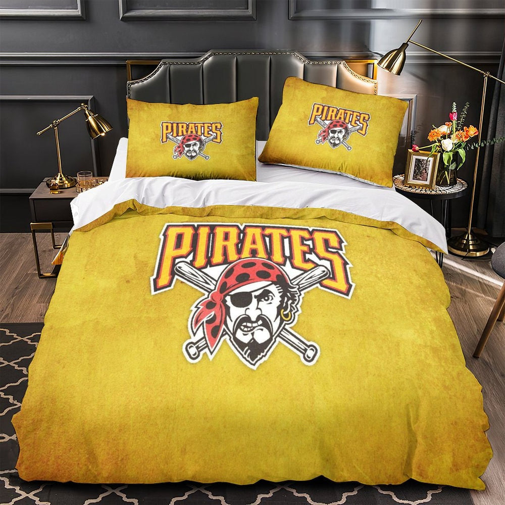 Pittsburgh Pirates Bedding Set Quilt Cover Without Filler (Online Order Only)