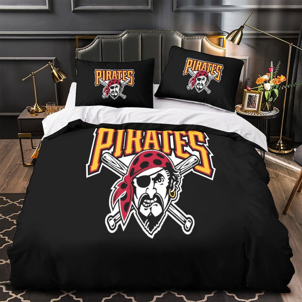 Pittsburgh Pirates Bedding Set Quilt Cover Without Filler (Online Order Only)
