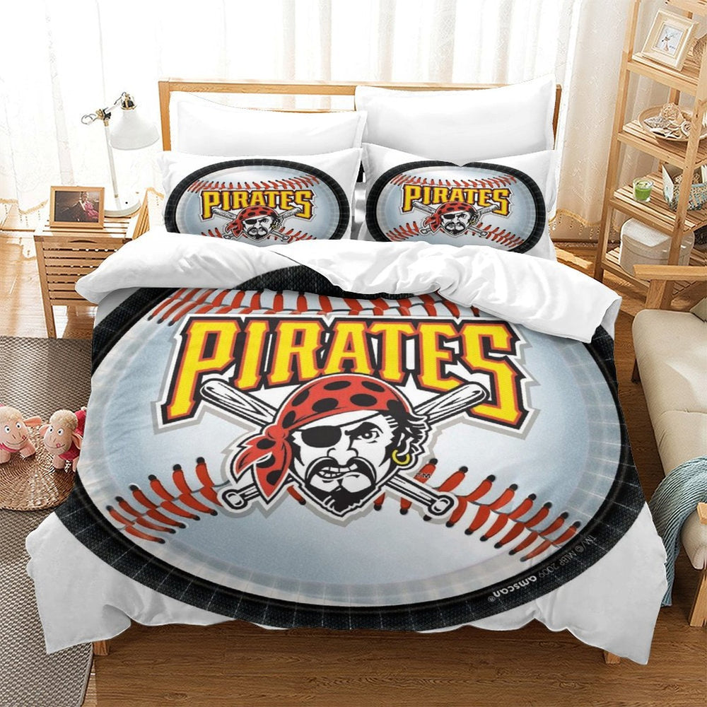 Pittsburgh Pirates Bedding Set Quilt Cover Without Filler (Online Order Only)