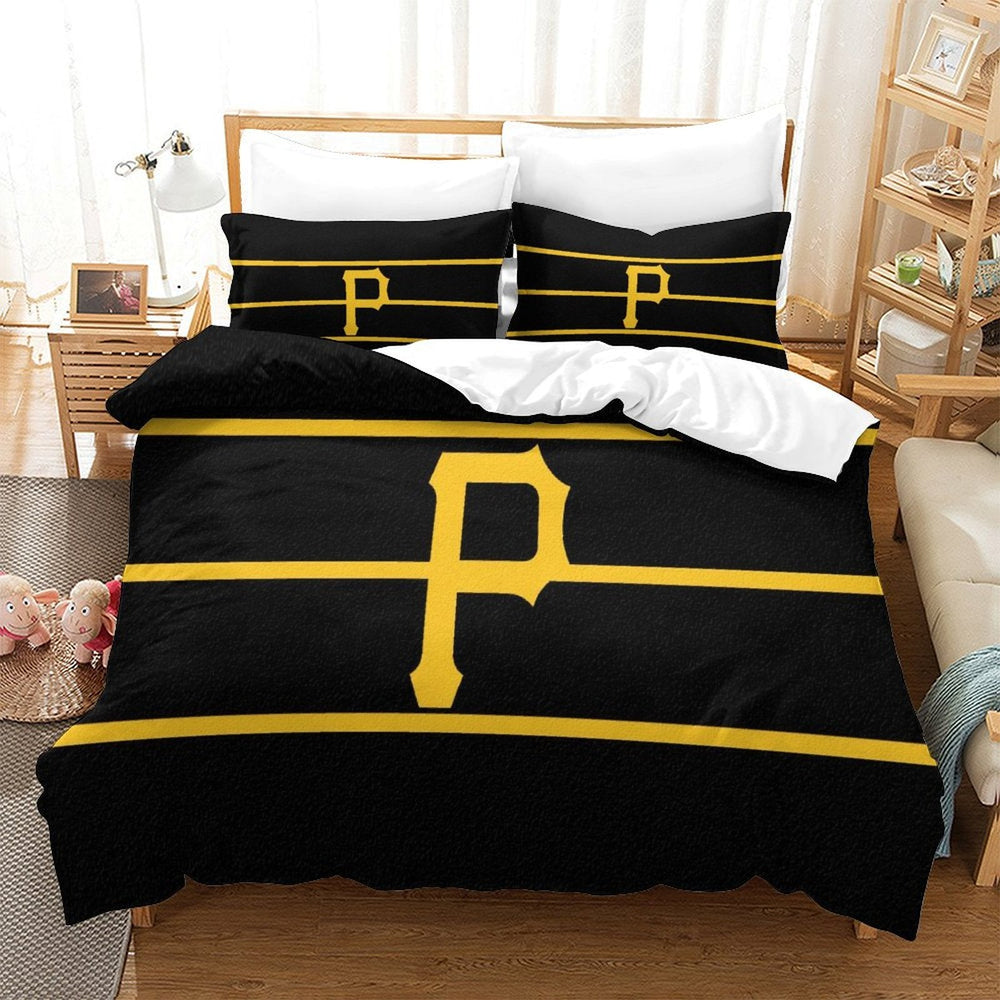 Pittsburgh Pirates Bedding Set Quilt Cover Without Filler (Online Order Only)