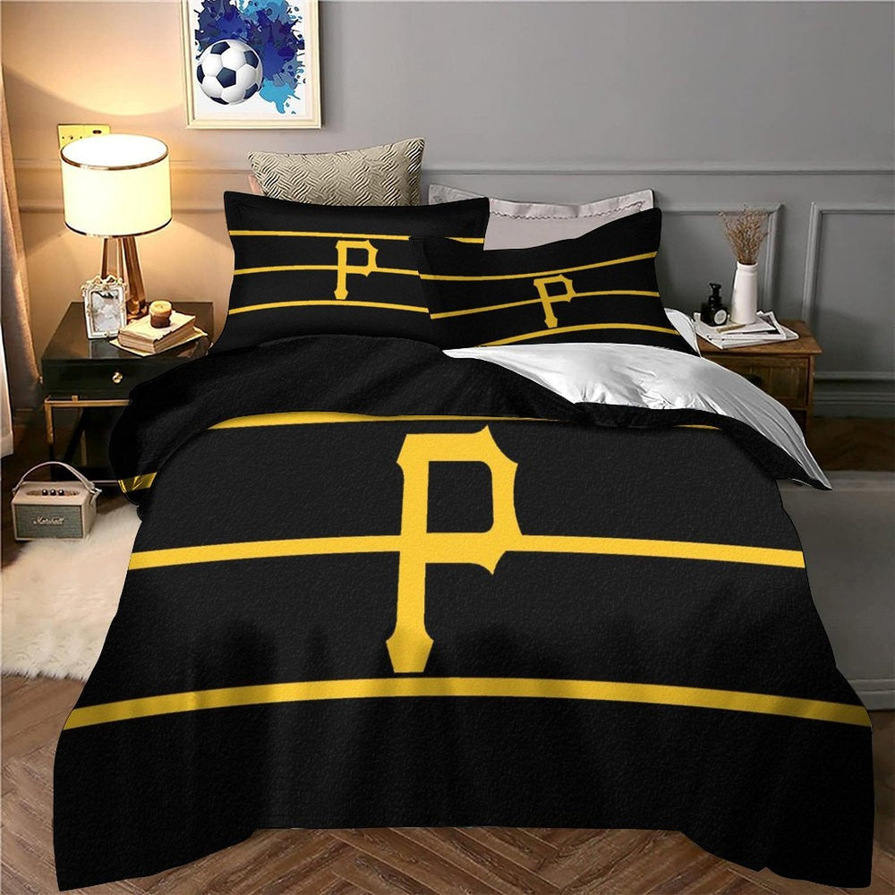 Pittsburgh Pirates Bedding Set Quilt Cover Without Filler (Online Order Only)