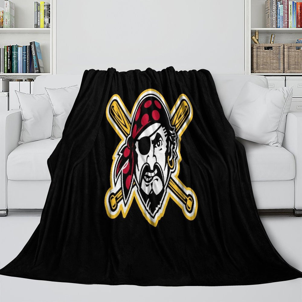 Pittsburgh Pirates Blanket Flannel Throw Room Decoration (Online Order Only)