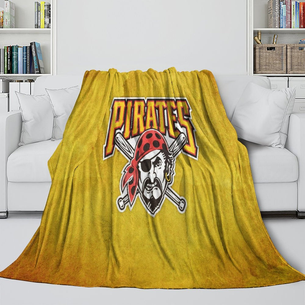 Pittsburgh Pirates Blanket Flannel Throw Room Decoration (Online Order Only)