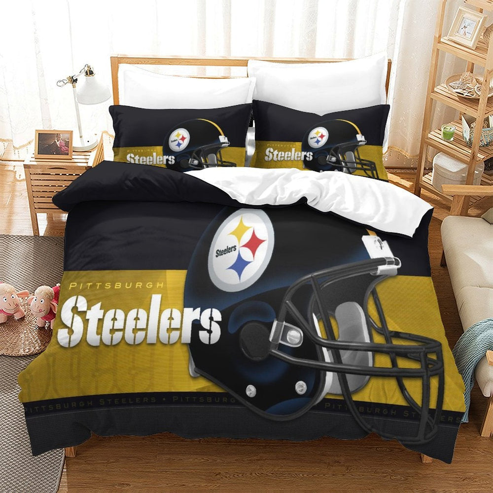 Pittsburgh Steelers Bedding Set Duvet Cover Without Filler (Online Order Only)