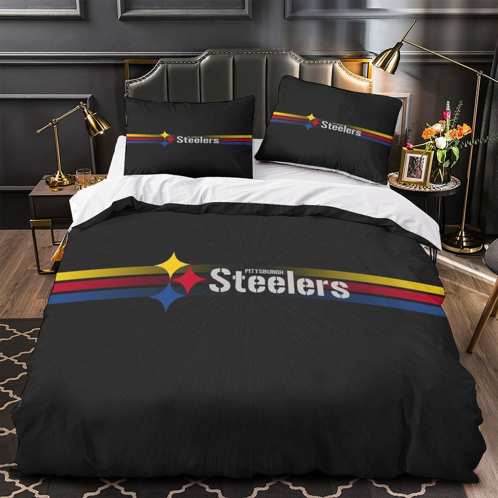 Pittsburgh Steelers Bedding Set Duvet Cover Without Filler (Online Order Only)