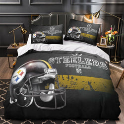 Pittsburgh Steelers Bedding Set Duvet Cover Without Filler (Online Order Only)