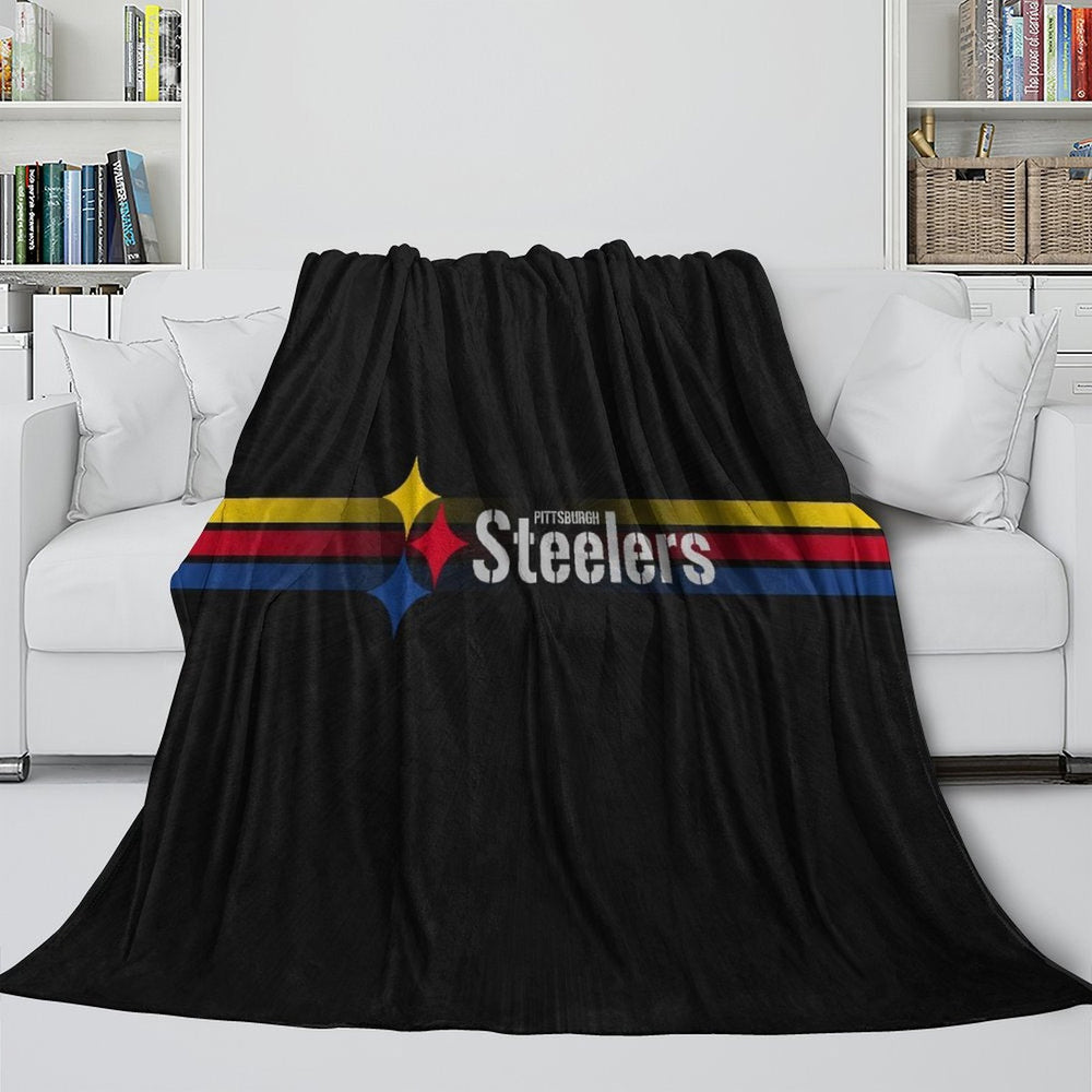 Pittsburgh Steelers Blanket Flannel Fleece Throw Room Decoration (Online Order Only)