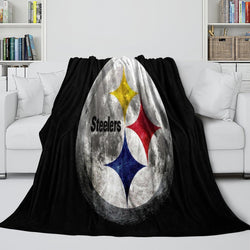 Pittsburgh Steelers Blanket Flannel Fleece Throw Room Decoration (Online Order Only)