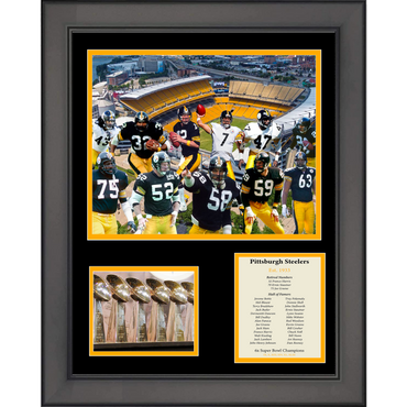Framed Pittsburgh Steelers All-Time Greats Legends 11"x14"Football Three Photo Collage (ONLINE ORDER ONLY)