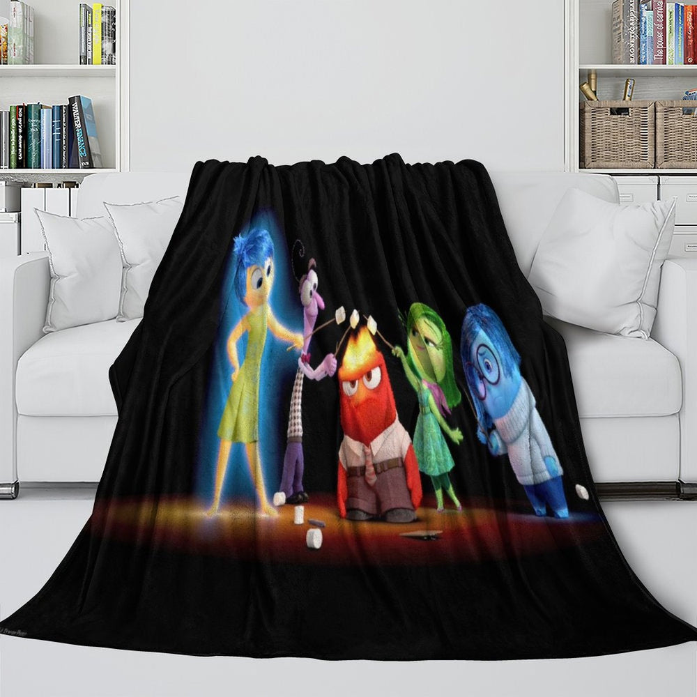 Pixar's Inside Out 2 Blanket Flannel Fleece Throw Room Decoration (Online Order Only)