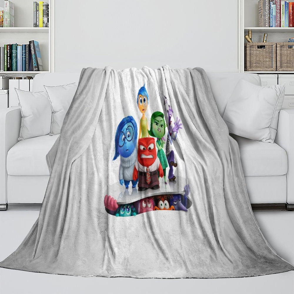 Pixar's Inside Out 2 Blanket Flannel Fleece Throw Room Decoration (Online Order Only)