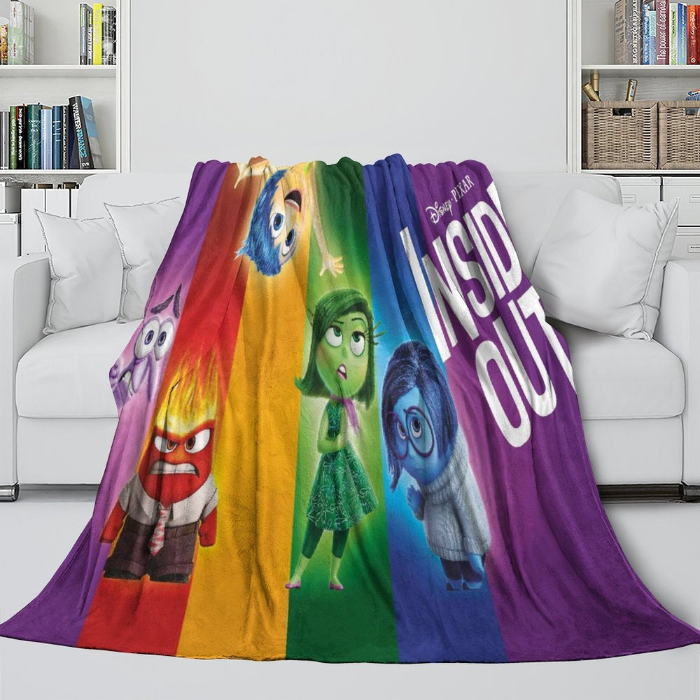 Pixar's Inside Out 2 Blanket Flannel Fleece Throw Room Decoration (Online Order Only)