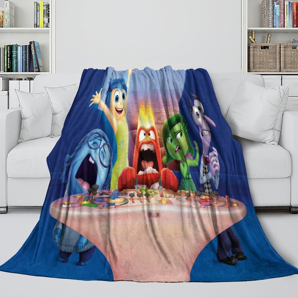 Pixar's Inside Out 2 Blanket Flannel Fleece Throw Room Decoration (Online Order Only)