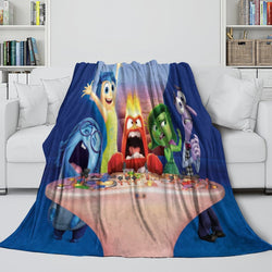 Pixar's Inside Out 2 Blanket Flannel Fleece Throw Room Decoration (Online Order Only)