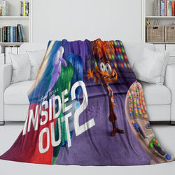 Pixar's Inside Out 2 Blanket Flannel Fleece Throw Room Decoration (Online Order Only)