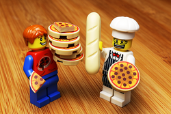 Pizza Pack made using LEGO parts - B3 Customs (Online Order Only)