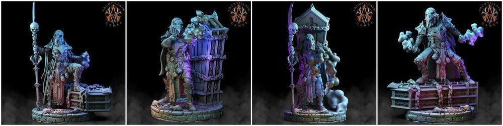 3D Printed Archvillain Games The Deathknight Order Plaguebearers 28 32mm D&D (Online Only)