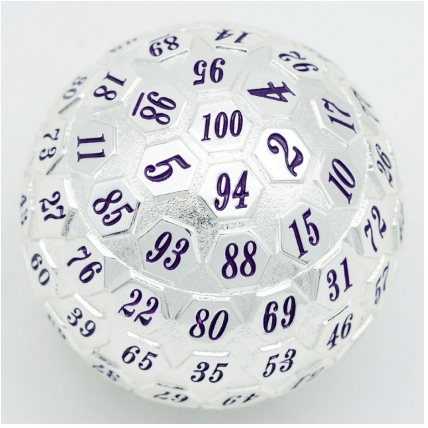 45mm Metal D100 - Platinum with Purple (ONLINE ORDER ONLY)