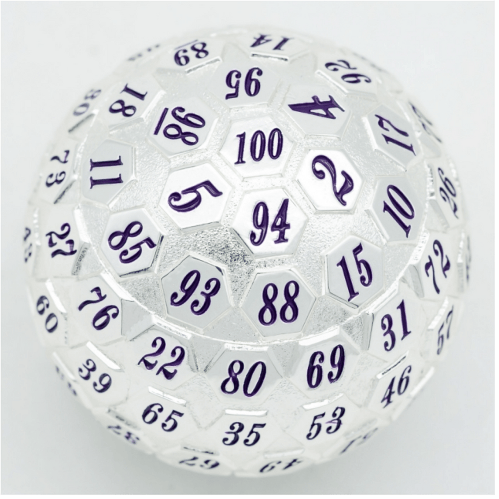 45mm Metal D100 - Platinum with Purple (ONLINE ORDER ONLY)