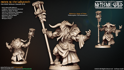 3D Printed Artisan Guild Platorus Sage of Time Order of the Labyrinth 28mm 32mm (Online Only)