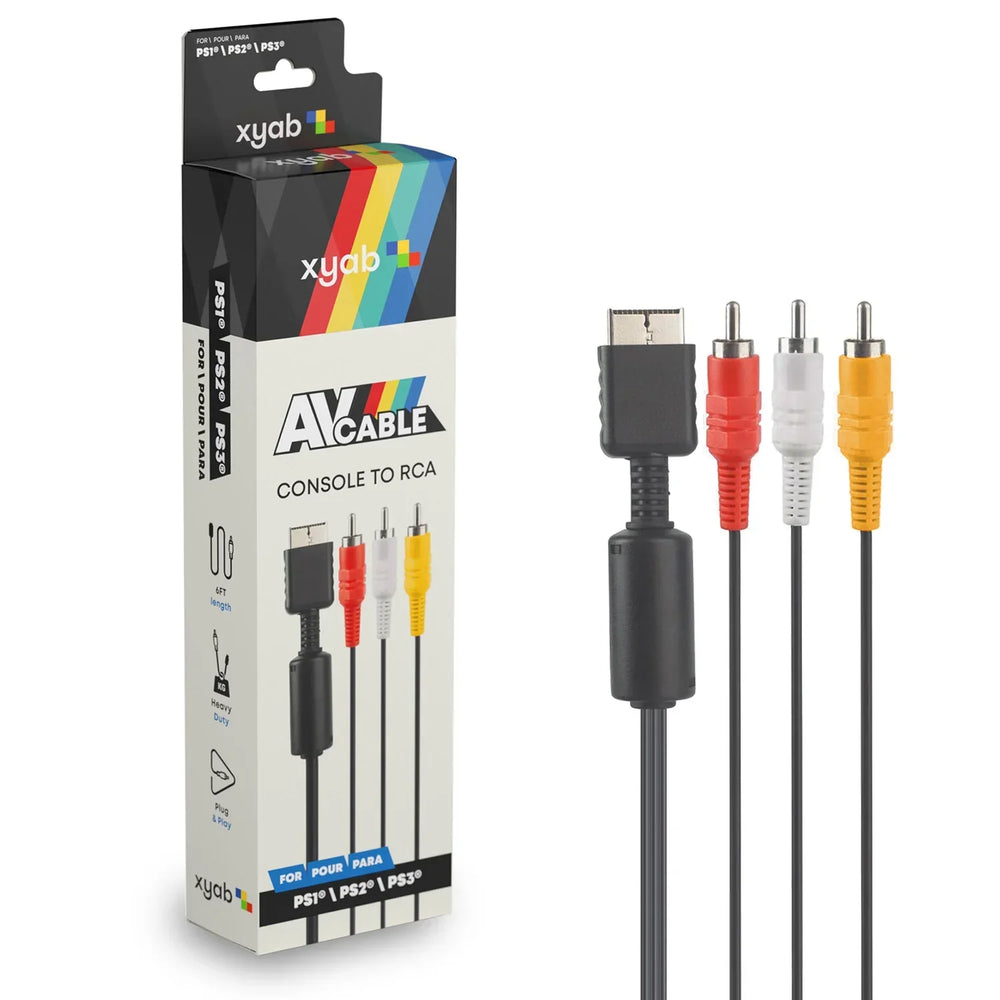 PlayStation AV | RCA Composite Cable For PS1 / PS2 / PS3 (Online Order Only)