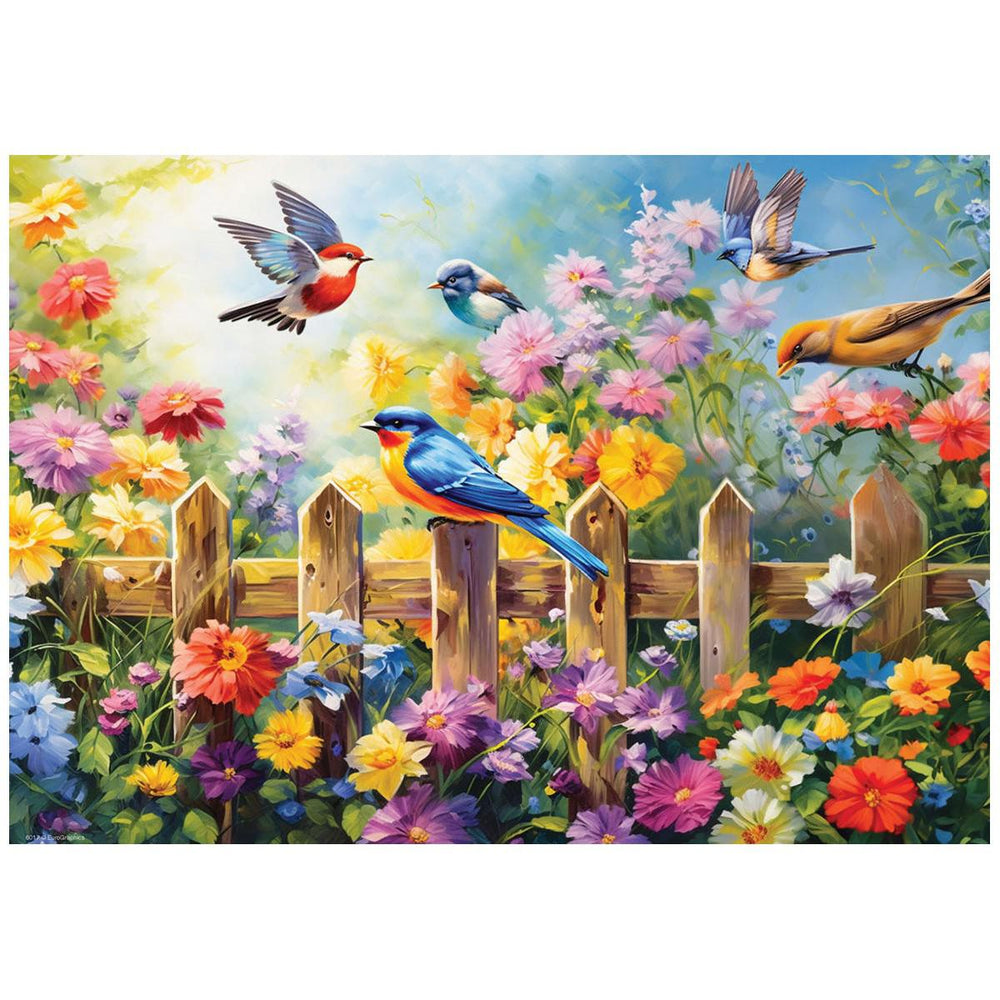Playful Garden Birds 24 Connecting Pieces Jigsaw Puzzle Eurographics (ONLINE ORDER ONLY)