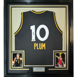 Framed Facsimile Autographed Kelsey Plum 35x39 Las Vegas Black Reprint Laser Auto Basketball Jersey (ONLINE ORDER ONLY)