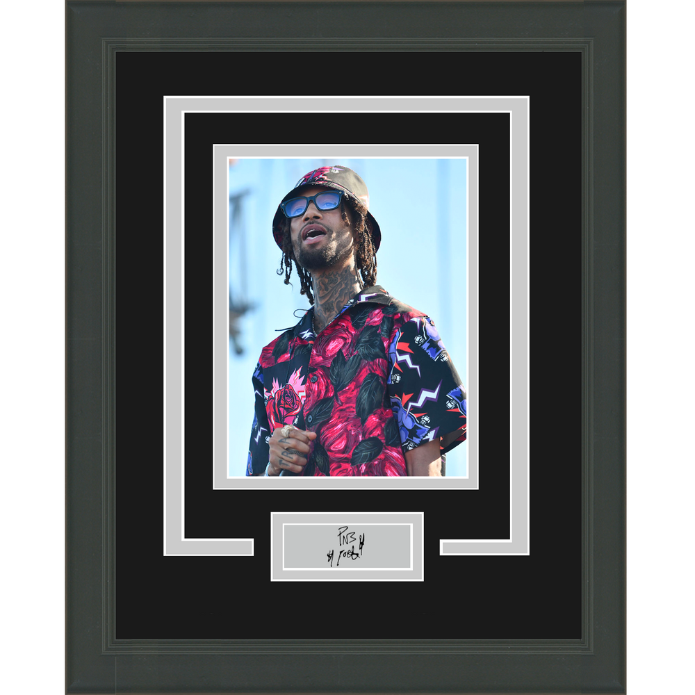Framed PnB Rock Facsimile Laser Engraved Signature Auto 11x14 Music Photo (ONLINE ORDER ONLY)