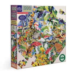 Poisonous Mushrooms 500 Piece Octagonal Jigsaw Puzzle eeBoo (ONLINE ORDER ONLY)