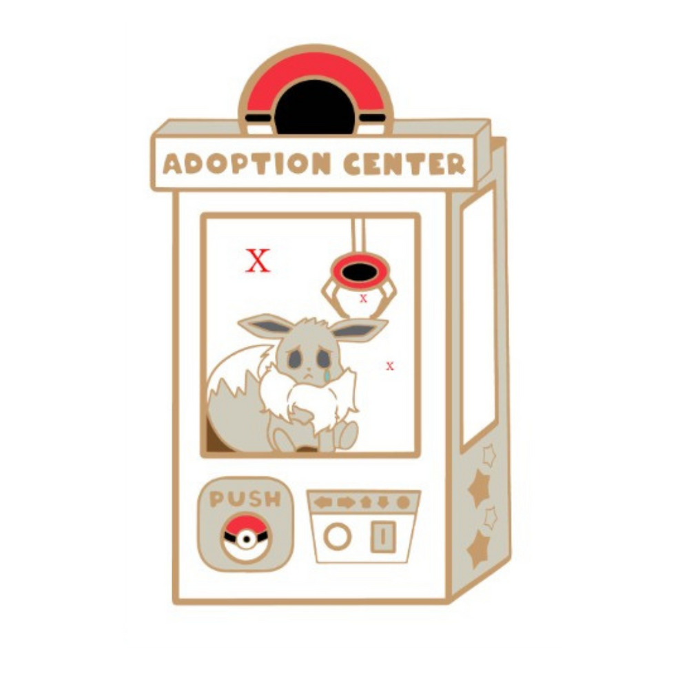 Pokemon: Shiny Eevee Adoption Center Enamel Pin (ONLINE ORDER ONLY)