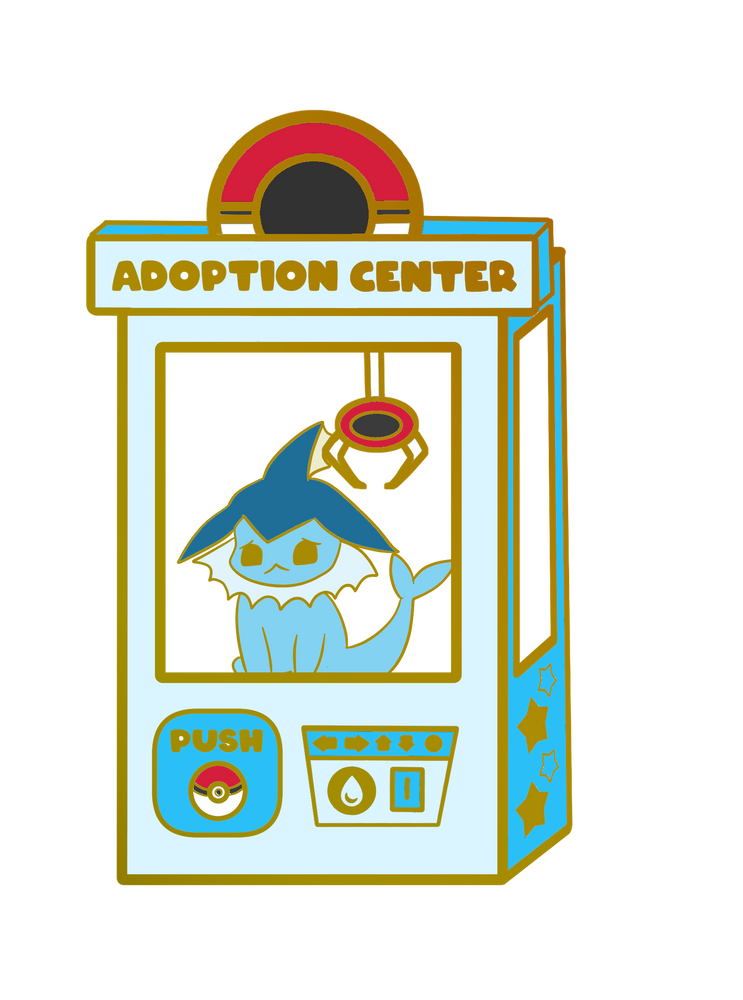 Pokemon: Vaporeon Adoption Center Enamel Pin (ONLINE ORDER ONLY)