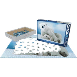 Polar Bear & Baby 1000 Piece Jigsaw Puzzle Eurographics (ONLINE ORDER ONLY)