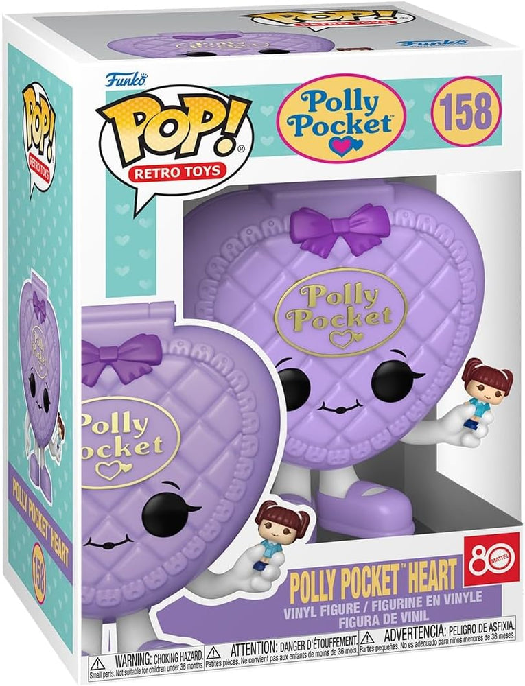 Polly Pocket Heart Purple Funko Pop! Vinyl Figure #158 with Funko Protector (Online Order Only)
