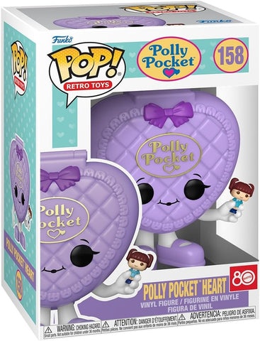 Polly Pocket Heart Purple Funko Pop! Vinyl Figure #158 with Funko Protector (Online Order Only)