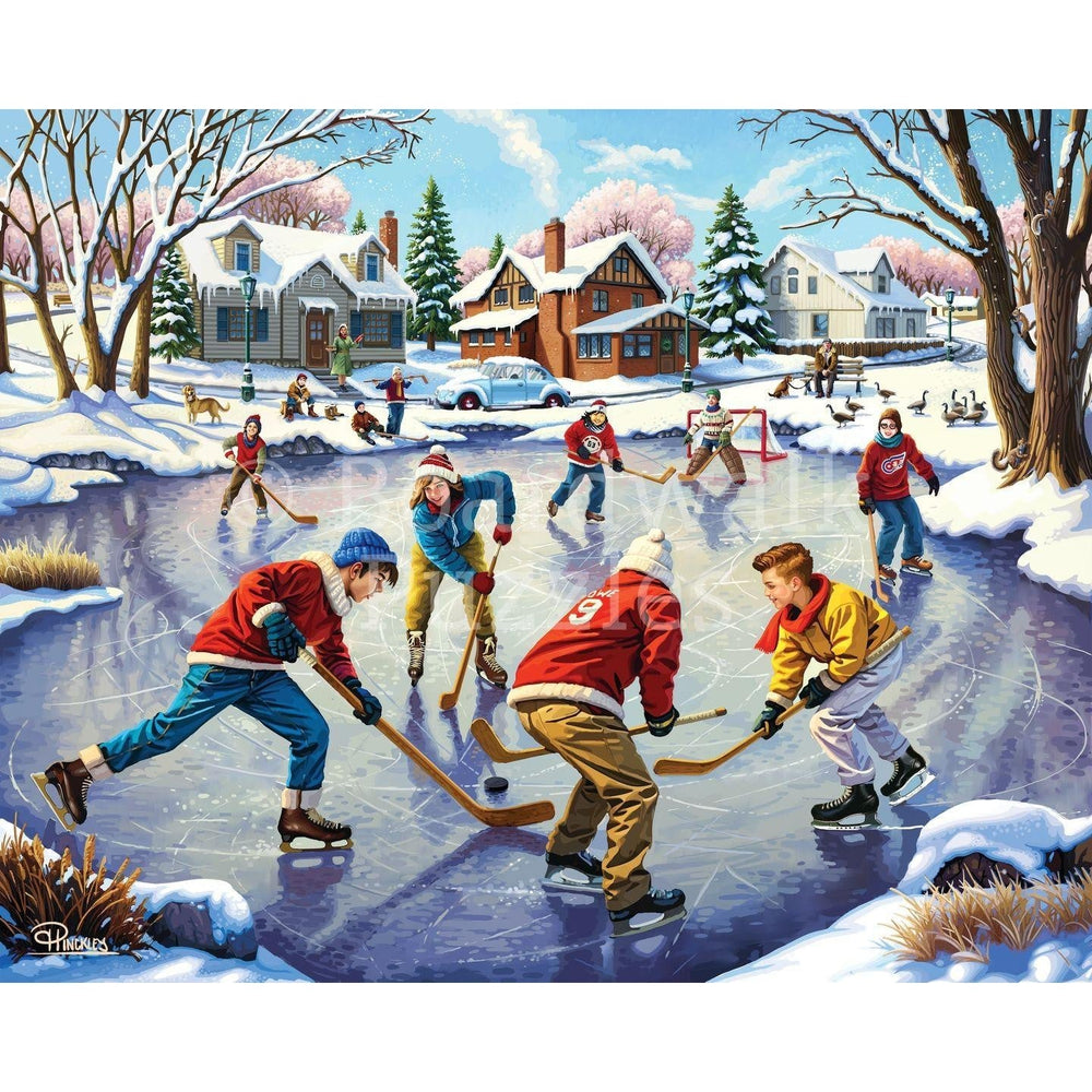 Pond Hockey 1000 Piece Jigsaw Puzzle Boardwalk (ONLINE ORDER ONLY)