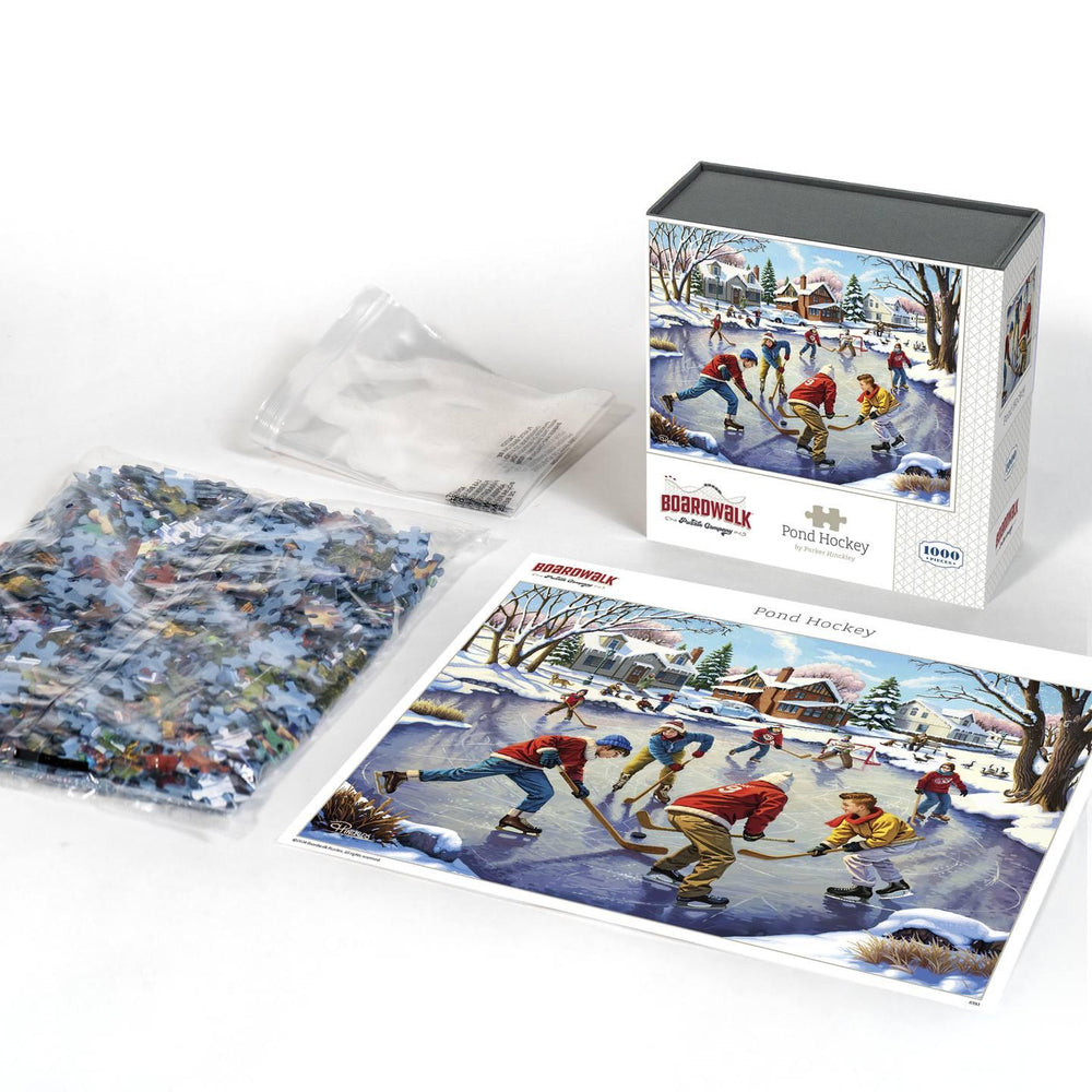 Pond Hockey 1000 Piece Jigsaw Puzzle Boardwalk (ONLINE ORDER ONLY)