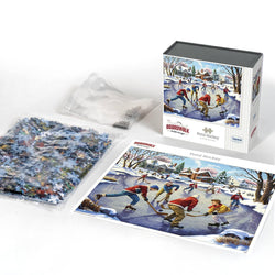 Pond Hockey 1000 Piece Jigsaw Puzzle Boardwalk (ONLINE ORDER ONLY)